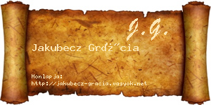 Jakubecz Grácia névjegykártya
